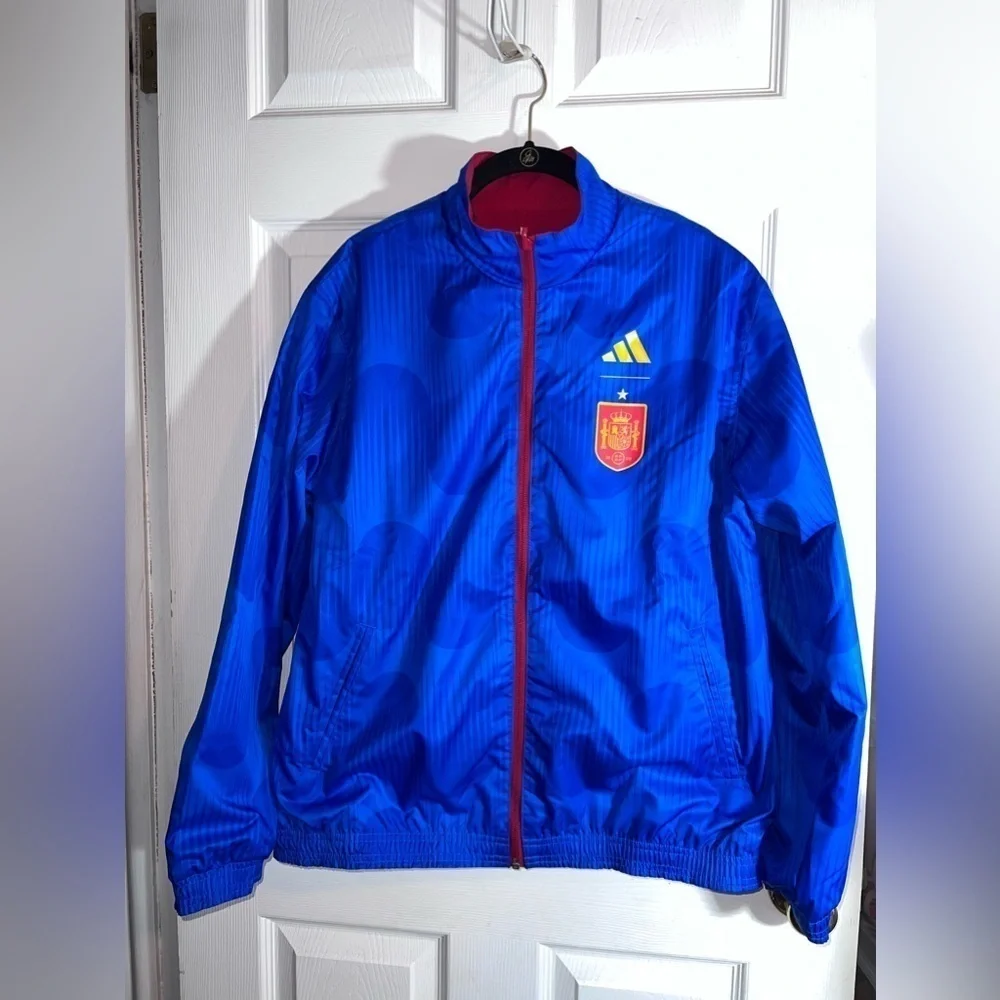 NWT ADIDAS Spain National Soccer Team Anthem Men’s Jacket Reversible